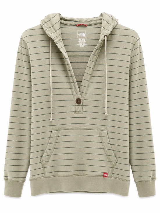 The North Face Tops - Vintage The North Face Sage Green Striped Hooded Pullover